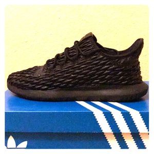 Limited addition Adidas tubular all leather black